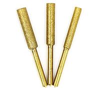 Klanata Embouts de tronçonneuse 8 pièces, affûteur Diamant avec revêtement plaqué Titane, Lime de tronçonneuse électrique Haute dureté pour affûteuses de scies électriques (5,5 mm)