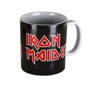 KlangundKleid.de Iron Maiden Iron Maiden Logo Unisexe Tasse Noir/Rouge/Blanc, Céramique 0,3 L