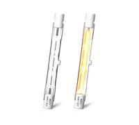 Klarlight 120W R7s Ampoule Halogène Crayon 78mm, Ampoule Halogène Dimmable Blanc Chaud 2800K, J78 Projecteur Halogène Linéaire à Double Extrémité, 1885LM pour Plafonnier, Paysager, Sécurité (Lot de 2)