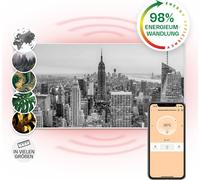 Klarstein Air Art Smart Chauffage Infrarouge, 700W Radiateur Electrique pour Maison, Contrôle via l'Application IoT/WiFi, Détection de Fenêtre Ouverte, Chauffage Mural, Thermostat, Econome, Sans CO2