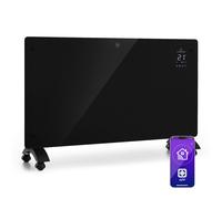 Klarstein Convecteur électrique Bansin Crystal Smart 2500W 25m² Connecté Noir