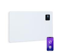 Klarstein Radiateur électrique Bansin Smart 1500W Thermostat Roulettes Blanc