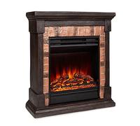 Klarstein Beerenberg Cheminée électrique 1800 W Chauffage LED Flamme Illusion Minuteur Télécommande