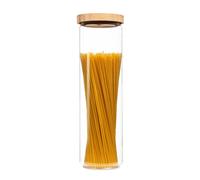 Klarstein Bocal empilable avec couvercle en bambou 1 700 ml