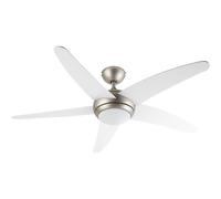 Klarstein Bolero 134 cm 55 W Ventilateur de plafond avec luminaire Blanc