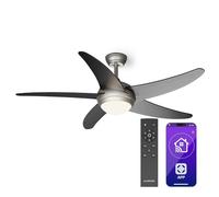 Klarstein Bolero Smart 132 cm 55 W Ventilateur de plafond avec luminaire Noir