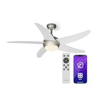 Klarstein Bolero Smart 132 cm 55 W Ventilateur de plafond avec luminaire Blanc