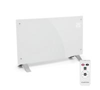 KLARSTEIN Bornholm Curved - Radiateur à Convection, Pièces jusqu'à 40 m2, Protection IP24, 2000 W, Chauffage Rapide, Télécommande, Ecran Tactile LED, Mode ECO - Blanc