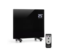 KLARSTEIN Bornholm Single - Radiateur à Convection, Pièces jusqu'à 25 m2, Protection IP24, 1000 W, Chauffage Rapide, Télécommande, Ecran Tactile LED, Mode ECO, Noir