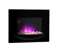 Klarstein Cheminée électrique murale Feuerschale 2000 W 66 cm Noir