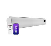 Klarstein Chauffage Electrique à Infrarouge, Chauffage de Jardin 2400W, App Smart WiFi, Télécommande, Minuterie, Affichage LED, Chauffage Exterieur Terrasse IP44, Chauffage d'Appoint Econome Sans CO2