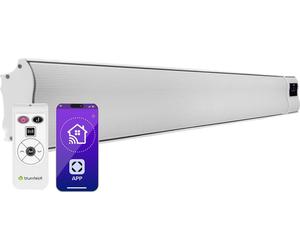 Klarstein Chauffage Electrique à Infrarouge, Chauffage de Jardin 3000W, App Smart WiFi, Télécommande, Minuterie, Affichage LED, Chauffage Exterieur Terrasse, Chauffage d'Appoint Econome Sans CO2
