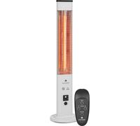 Klarstein Chauffage Electrique à Infrarouge, Chauffage de Jardin de 1200W, Chauffage Interieur et Exterieur Terrasse IP65, Protection Basculement, Télécommande, Chauffage d'Appoint Sans CO2