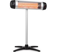 Klarstein Chauffage Electrique à Infrarouge sur Pied, Chauffage de Jardin 2500W, Chauffage Exterieur de Jardin, Terrasse et Mural IP34 pour Veranda, Chauffage d'Appoint Extérieur, Econome, Sans CO2