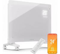 Klarstein Chauffage électrique, Convecteur 1500 W Chauffage autonome & mural, Chauffage électrique à économie d'énergie avec App-Control & roulettes au sol, Chauffage électrique, Radiateur électrique