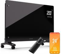 Klarstein Chauffage électrique, Convecteur 2500 W Chauffage autonome & mural, Chauffage électrique à économie d'énergie avec contrôle par appli & roulettes, Chauffage électrique, Radiateur électrique 