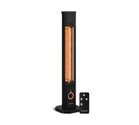 Klarstein Chauffage infrarouge DualisHeat 2000W sur pied Noir