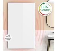 Klarstein Chauffage Infrarouge, 600W Radiateur Electrique Mural pour la Maison, Salle de bain, Télécommande, Thermostat, Détection de Fenêtre Ouverte, Chauffage Mural, Faible Encombrement et Econome