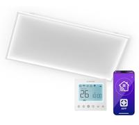 Klarstein Chauffage Infrarouge 770W – Panneau Mural/Plafond, WiFi, Thermostat, Télécommande, Sécurité Enfant, IP44, Design Moderne, Radiateur Infrarouge 120cm