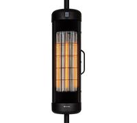 Klarstein Chauffage radiant, Chauffage électrique pour terrasse, Chauffage infrarouge extérieur, Fixation au parasol de jardin, Chauffage infrarouge IP54, Chauffage électrique 2000 watts sans CO2 et à
