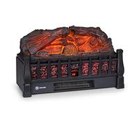 Klarstein Cheminée Electrique d'Intérieur, Chauffage Electrique de 1800W, Fausse Cheminée Decorative avec Effet Flamme en LED, Télécommande Inclus, Programmable, Minuterie, Thermostat Réglable