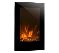 Klarstein Cheminée Electrique d'Intérieur, Chauffage Electrique de 2000W, Fausse Cheminée Decorative avec Effet Flamme en LED, Télécommande Inclus, Programmable, Minuterie, Thermostat Réglable
