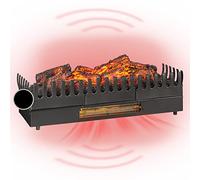 Klarstein Cheminée Electrique d'Intérieur, Chauffage Electrique de 2000W, Fausse Cheminée Decorative avec Effet Flamme en LED, Télécommande Inclus, Programmable, Minuterie, Thermostat Réglable
