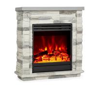 Klarstein Cheminee Electrique Effet Flamme, Cheminée Electrique Decorative Chauffante de 1800W, Télécommande et Minuterie, Fausse Cheminée a LED, Chauffage Cheminée Électrique Murale a Poser