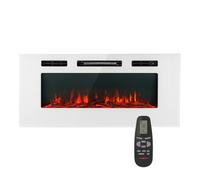 Klarstein Galeras 1800W 102cm Cheminée électrique murale Blanc