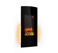 Klarstein Cheminée Electrique Encastrable, Chauffage Electrique de 2000W, Fausse Cheminée Decorative Murale avec Effet Flamme en LED, Télécommande Inclus, Programmable, Minuterie, Thermostat Réglable