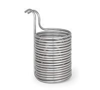 KLARSTEIN Chiller 12 - Refroidisseur à Immersion, Spirale de Refroidissement à Eau, Refroidisseur à moût, Refroidissement Rapide du moût de bière, 21.5 cm Ø, 18 Spirales de Refroidissement, Argent