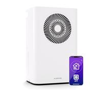 Klarstein CircleDry 16L déshumidificateur d'air Smart, Wi-Fi, silencieux 38 dB, minuterie 24h, drainage continu, réglage de l'humidité, portable pour maison, bureau, pour les pièces jusqu'à 40 m²