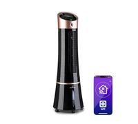 Klarstein Skyscraper Ice Smart 6 L 180 m3/h Rafraîchisseur d'air Noir/Or rose