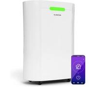 Klarstein Déshumidificateur Smart 12 L/jour 18 m² Capteur d'humidité Contrôle par appli 135 m³/h Blanc Noir G