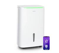 Klarstein DryFy Connect 40L Déshumidificateur Intelligent, 40L/24h, Réservoir 7L, Wi-Fi App, Minuterie 24h, Déshumidificateur d'Air pour Salle de Bain & Chambre, Pièces 35-45m², Blanc