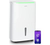 Klarstein DryFy Connect 40L Déshumidificateur Intelligent, 40L/24h, Réservoir 7L, Wi-Fi App, Minuterie 24h, Déshumidificateur d'Air pour Salle de Bain & Chambre, Pièces 35-45m², Blanc