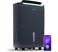 Klarstein DryFy Connect 40L Déshumidificateur Intelligent, 40L/24h, Réservoir 7L, Wi-Fi App, Minuterie 24h, Silencieux, Portable, Pour Salle de Bain & Pièces 35-45m², Anthracite