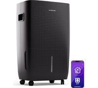 Klarstein DryFy Connect 60L Déshumidificateur, 60L/24h, Wi-Fi, Réservoir 8L, Minuterie 24h, Silencieux, Portable, Pour Salle de Bain & Pièces 45-65m², Anthracite