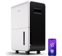 Klarstein DryFy Grand Smart 70L Déshumidificateur, 70L/24h, Wi-Fi App, Réservoir 8L, Minuterie 24h, Déshumidification Automatique, Portable, Pour Pièces 60-90m², Blanc
