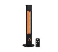 Klarstein DualisHeat 2000W Chauffage Infrarouge sur Pied Noir