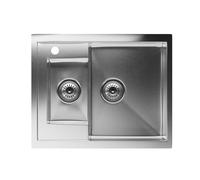Klarstein TitanSteel évier de cuisine | 61 x 50 cm (Lxl)