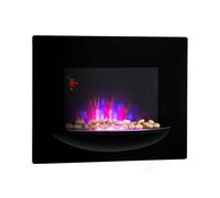Klarstein Feuerschale 2000W 66cm Cheminée Électrique Murale Noir