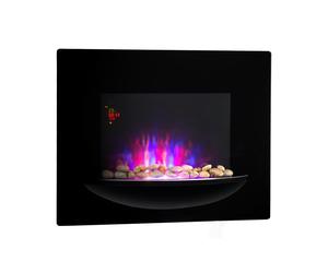 Klarstein Feuerschale 2000W 66cm Cheminée Électrique Murale Noir