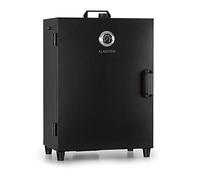 Klarstein Flintstone - Armoire à fumer, Fumoir, Black Stainless Steel, 1600 watts, Thermostat réglable, Thermomètre intégré, 3 grilles de fumage, Porte à double paroi en acier inox, Gris graphite