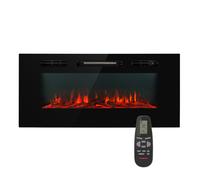 Klarstein Galeras 1800W 102cm Cheminée Électrique Murale Noir