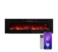 Klarstein Galeras Smart 1800W 152cm Cheminée électrique murale Noir