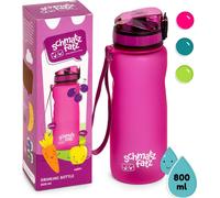 Klarstein Gourde Sport, Bouteille d'Eau Sport qui Garde l'Eau Froide, Gourdes pour Adultes, Enfants, Gourde en Plastique Sans BPA, Etanches pour Homme, Femme, Gourde dEau, Sans Paille, 800ml, Violet