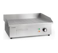 Klarstein Barbecue électrique Grillmeile 3000R Pro - 3000 W - Plaque fonte 54,5×35 cm (Inox & fonte)