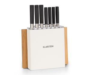 Klarstein Kitano Plus ensemble de couteaux avec planche à découper