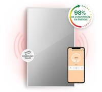 Klarstein La Palma Smart 1000W 120x60cm Miroir Chauffant Infrarouge Blanc